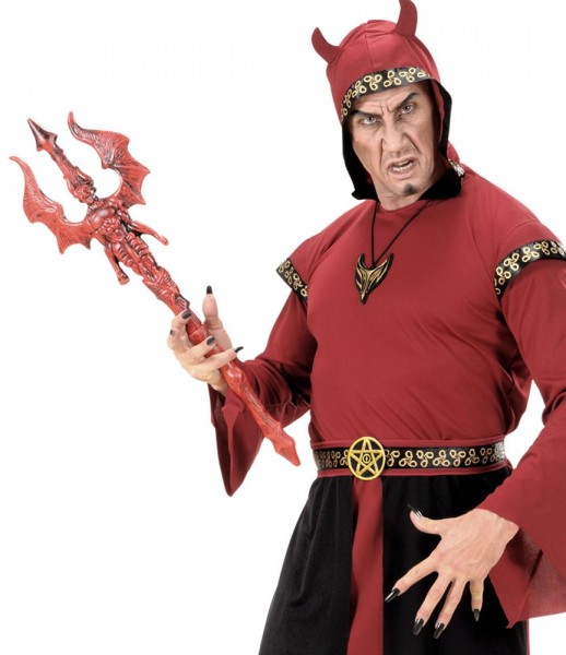 Halloween horreur trident diable satan horreur 73cm rouge 3