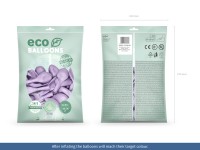 Vorschau: 100 Eco metallic Ballons lavendel 26cm