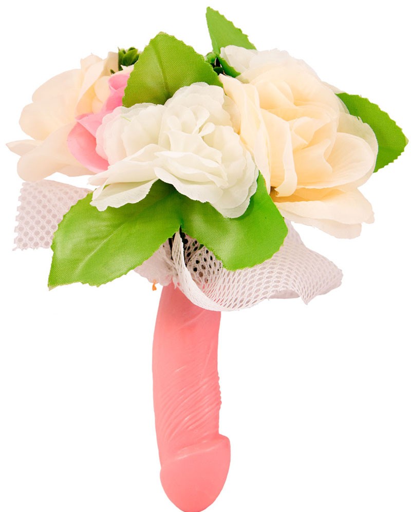 JGA bridal bouquet with penis.