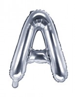Ballon aluminium A argent 35cm