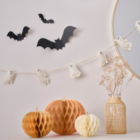 Preview: Small ghost garland made of felt 2m