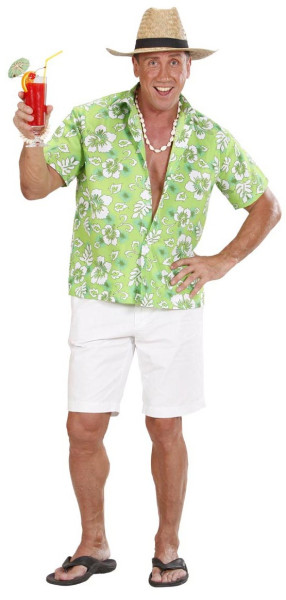 Helge Hawaii-blomstret skjorte til mænd