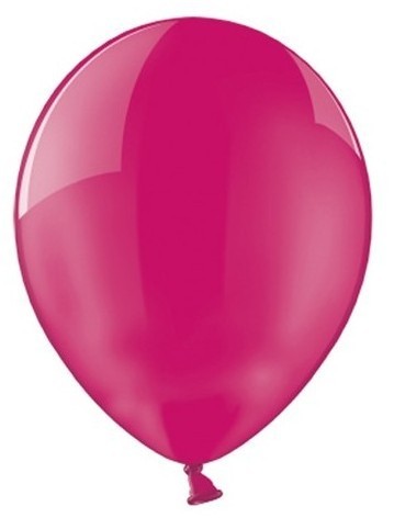 100 genomskinliga partystjärnballonger rosa 27cm