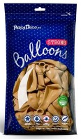 Vorschau: 50 Partystar metallic Ballons gold 23cm