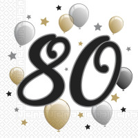 20 Golden Milestone 80 servetten