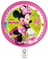 8 Minnie Mouse FSC Pappteller 23cm