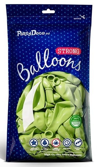 50 Partystar metallic Ballons maigrün 30cm 2