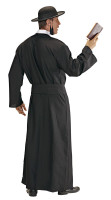 Disfraz de sacerdote clerical negro