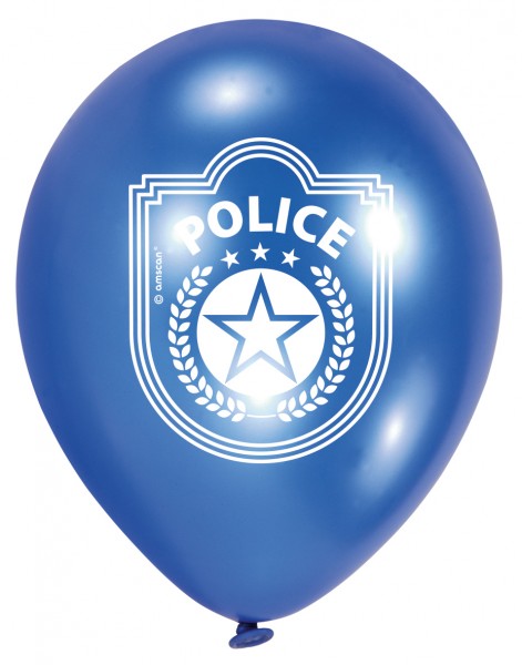 6 Ballon à usage policier 23 cm 2