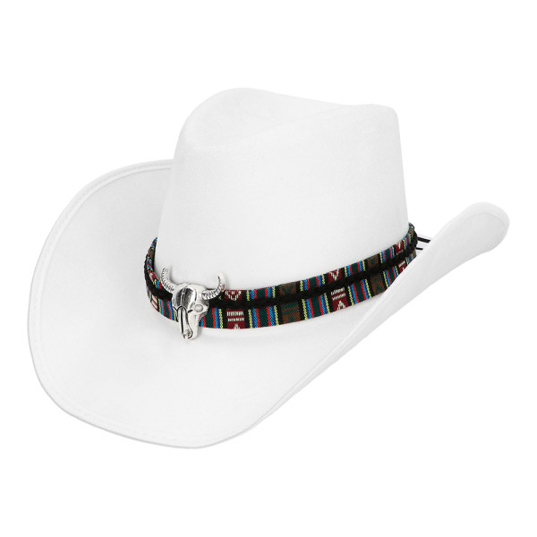 Western Hut für Erwachsene weiß