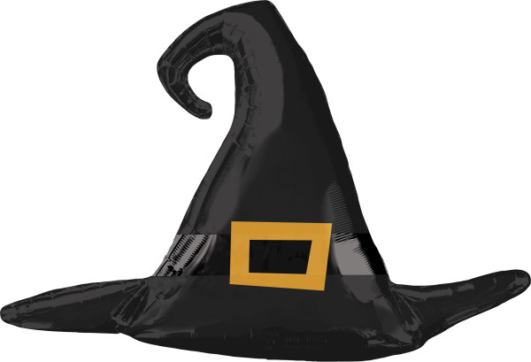 Palloncino in stagnola con cappello da strega 68 x 99 cm