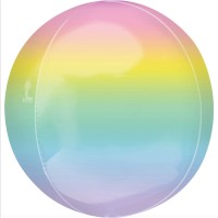 Balon foliowy Ombré pastelowy 40 cm