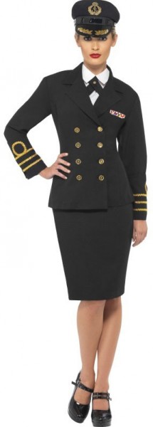 Sexy Marine Offizierin Damenkostüm