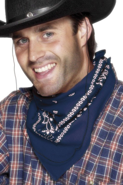 Cowboy neckerchief blue