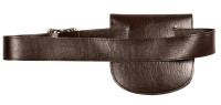 Oversigt: Pirat bælte taske brun 18cm