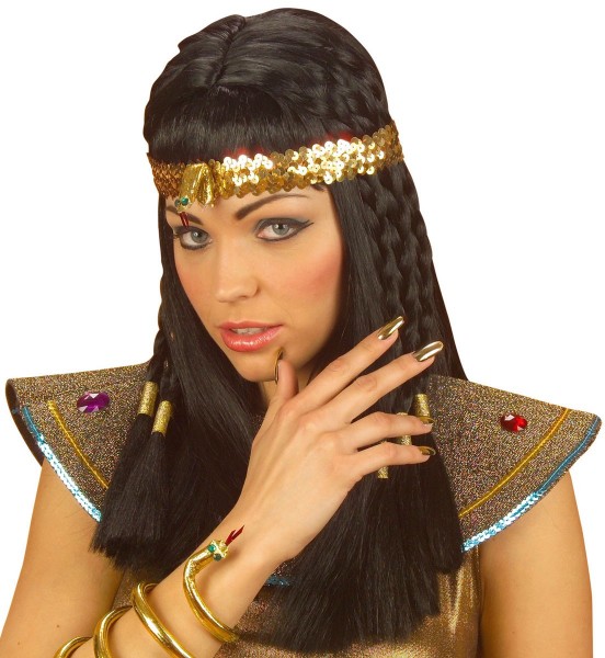 Egyptian sequin headband with snake
