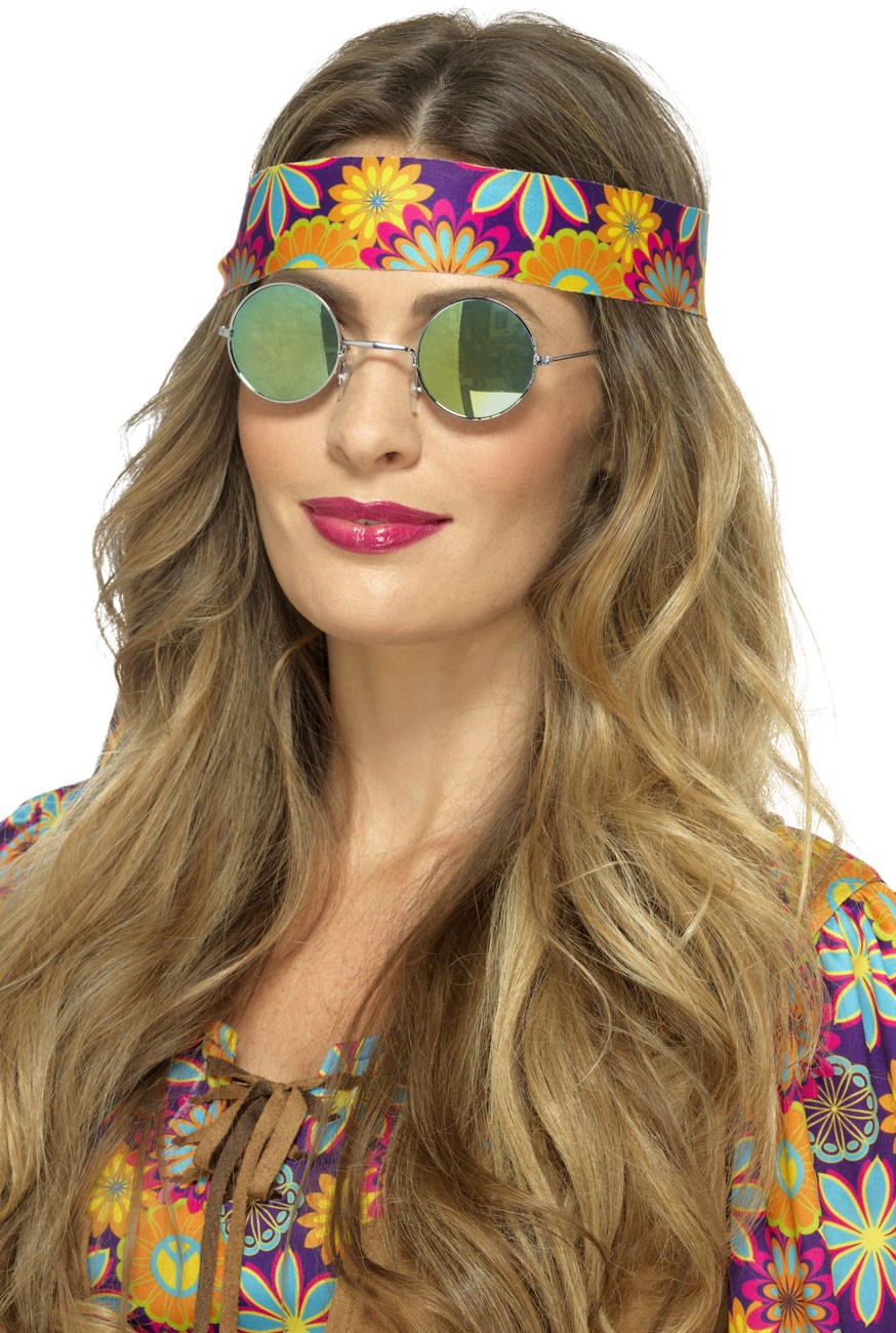 Mirrored hippie glasses | Party365.com