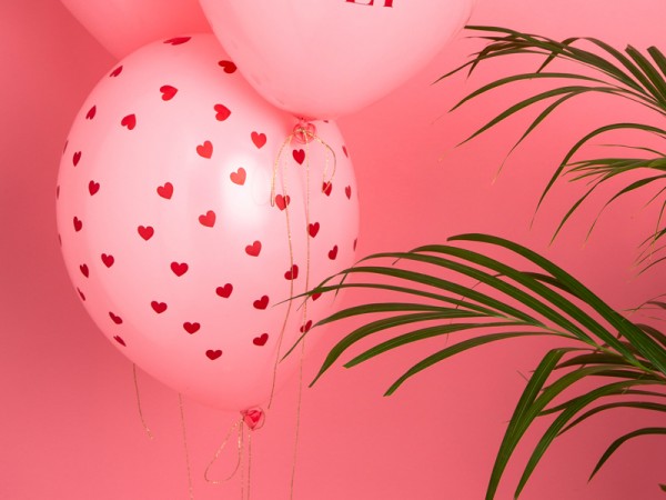 50 dronken in love ballonnen roze 30cm 2