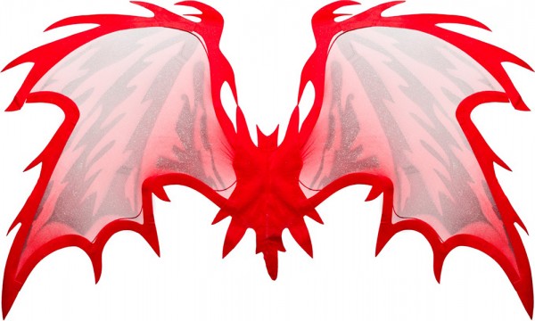 Red diabolo wings 112cm