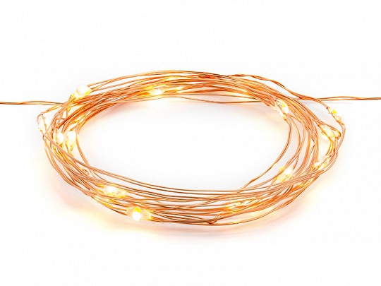 1.9m Copper Light Chain with 20 LEDs