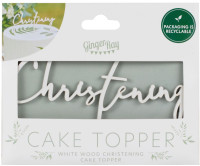 Preview: Babylove Christening cake topper