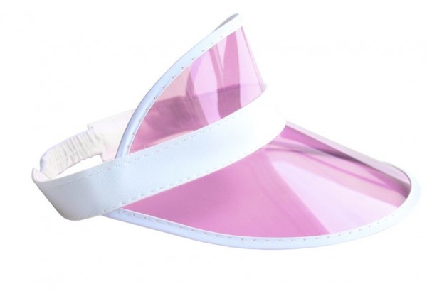 Cap sun visor pink-white