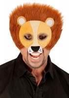 Preview: Fluffy lion mask unisex