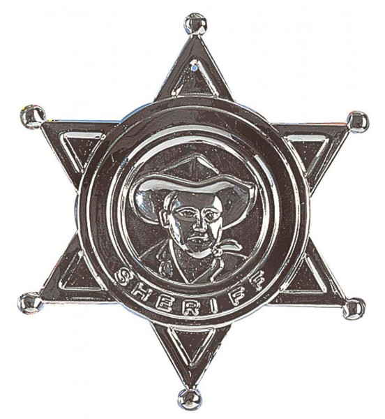 Estrella del sheriff del salvaje oeste