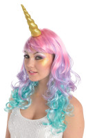 Preview: Golden glitter unicorn headband