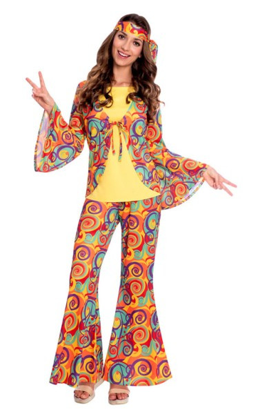 Disfraz de hippie sunshine para mujer