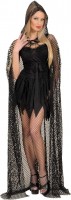 Preview: Halloween net cloak in black 150cm