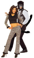 Modelable fur cat tail zwart