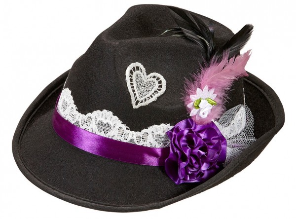 Noble dames kostuum Fedora hoed 2