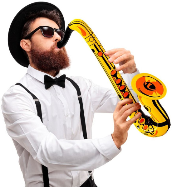 Opblaasbare Gouden Saxofoon 55 cm