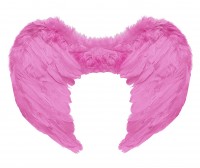 Preview: Pink fluffy angel wings 37x50cm