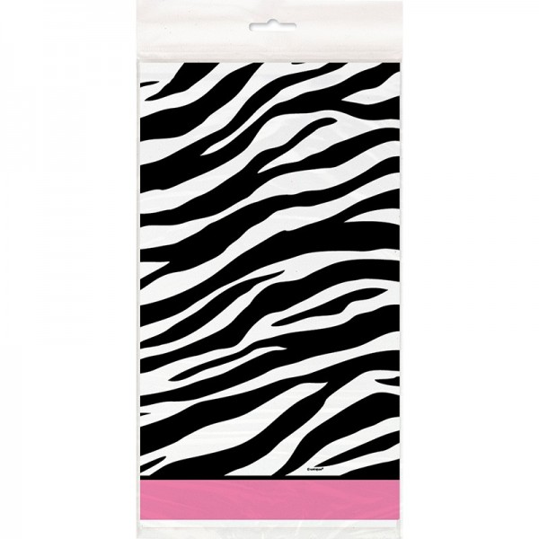 Wild zebra party tablecloth 137 x 213cm