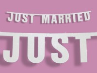 Förhandsgranskning: Just Married Garland Vit 170cm