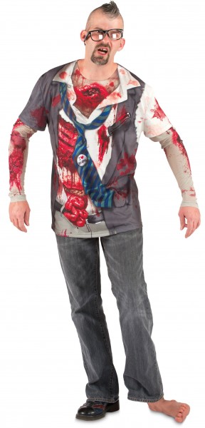 Camisa de zombie de oficina sangrienta 3