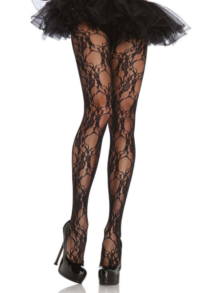 Gothica tights with lace pattern