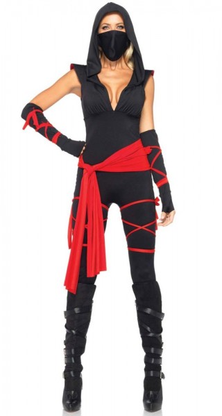 Sexig ninja fighter kostym för kvinnor