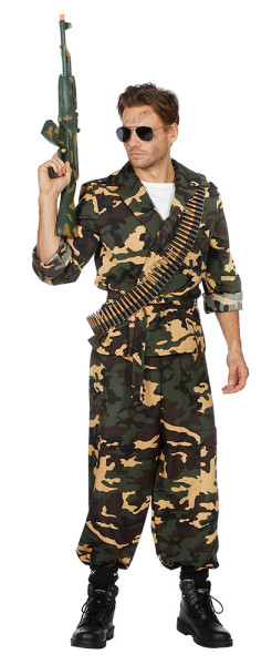 Kamouflage armén soldat kostym