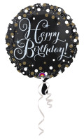 Folieballon Glitrende tillykke med fødselsdagen