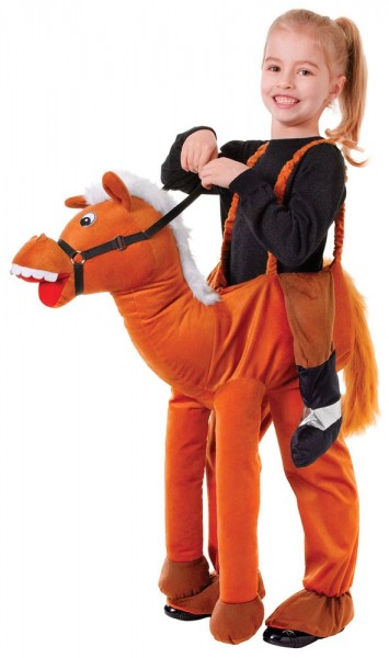 Lustiges Pferd-Reiter Kinderkostüm