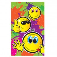 Funny smiley notepad 9.5cm