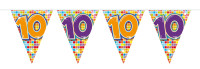 Groovy 10th Birthday banderín cadena 6m