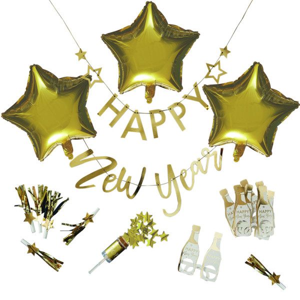 Happy New Year Partypaket 17-teilig 2