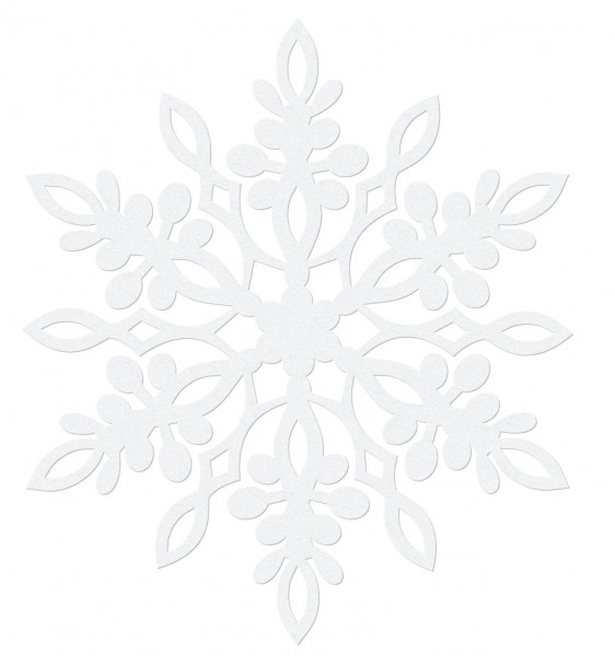 10 copos de nieve decorativos de papel 13cm