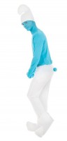 Preview: Blue smurf costume for adults