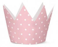 Anteprima: 4 corone da festa una stella rosa 10 cm