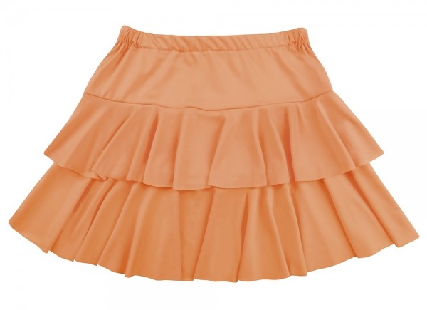 Neonowo pomarańczowa spódnica z falbanami Rachel